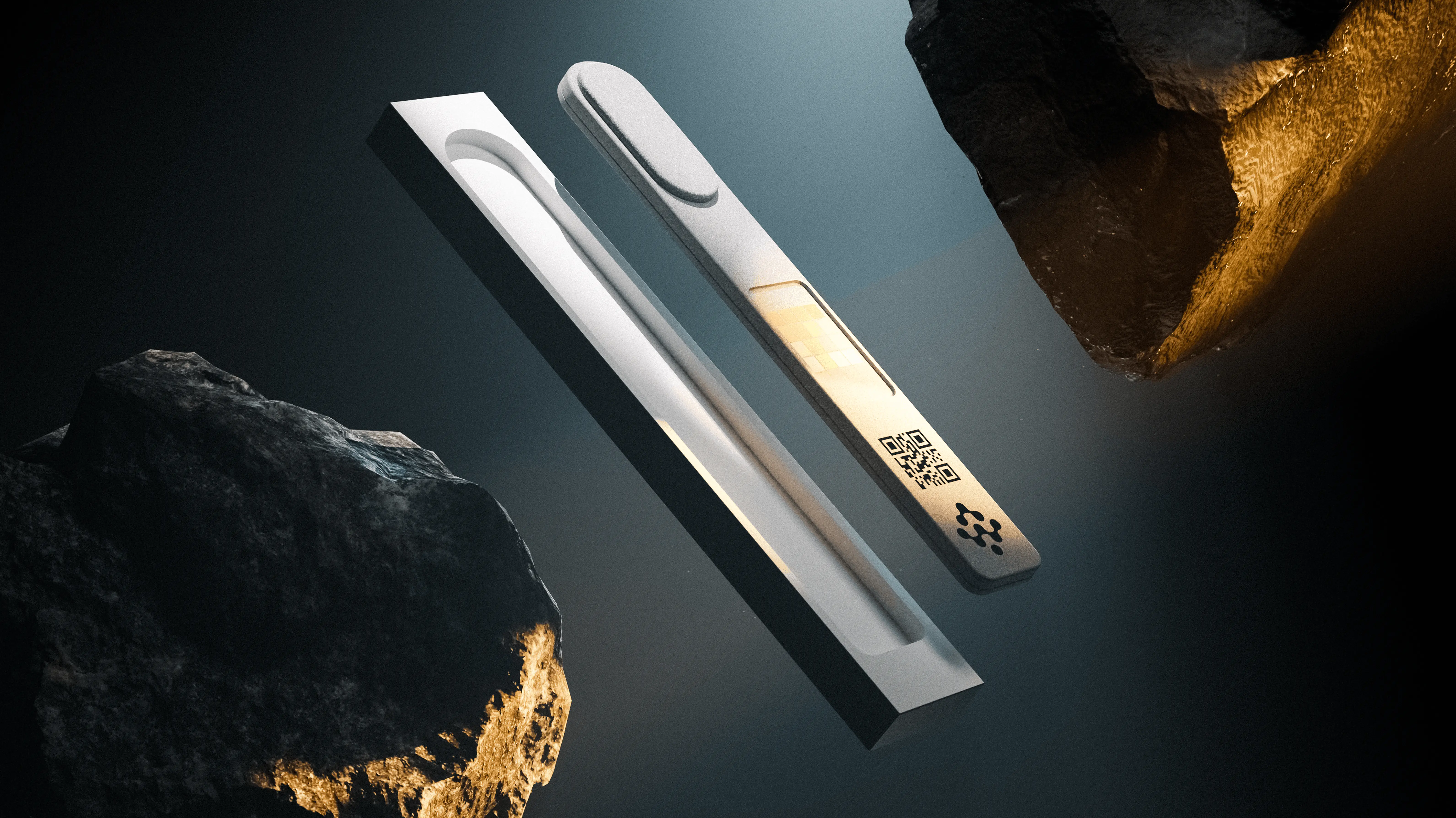 Close-up view of the Matrix health testing product